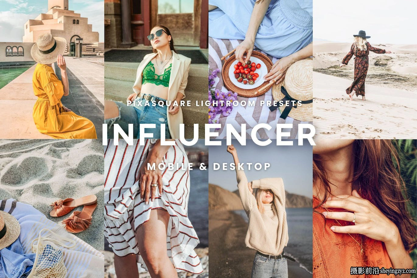 INS网红人像打卡Lr预设/手机预设 Influencer Bright Lightroom Presets
