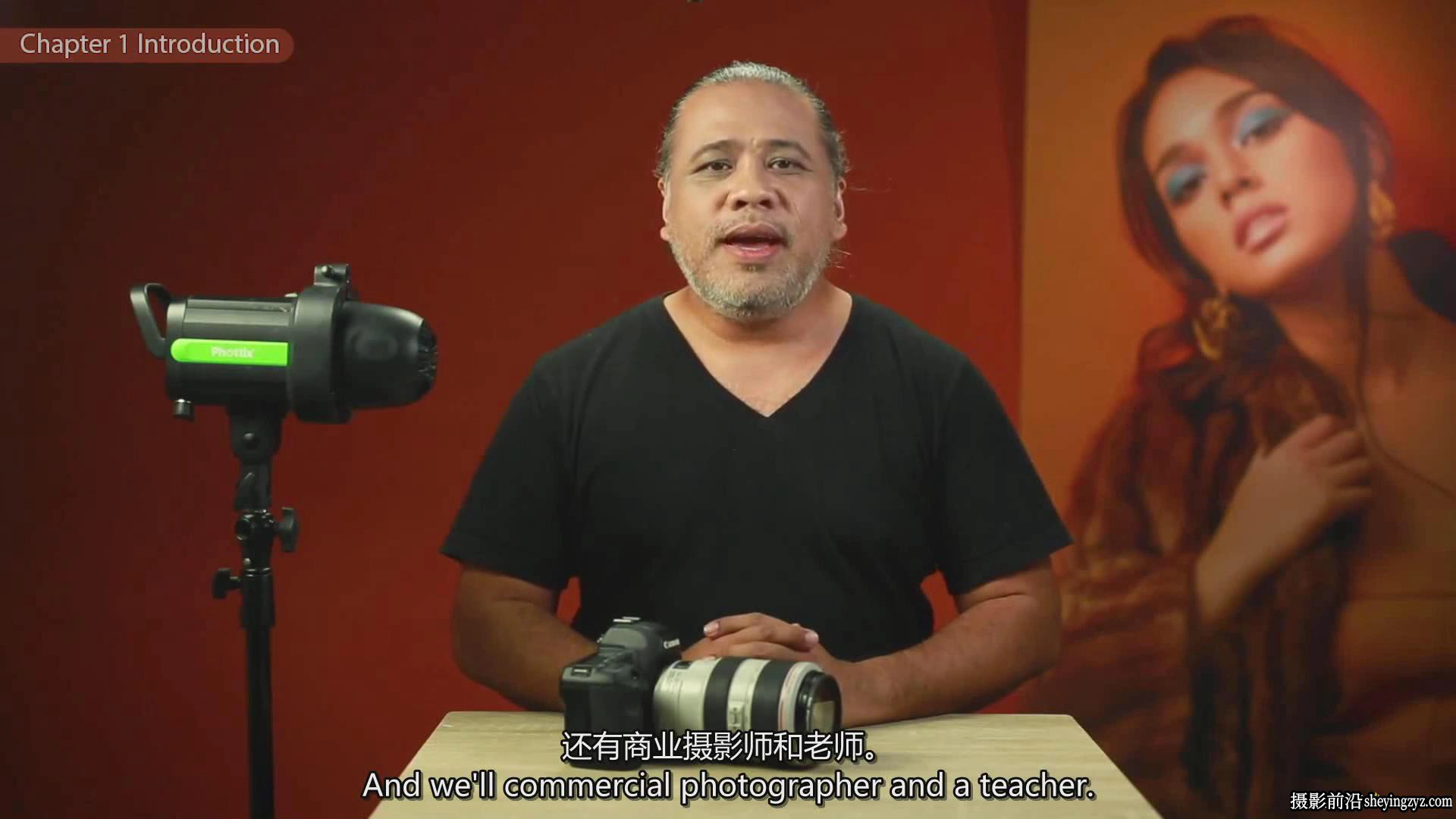 Albert Pedrosa人像摄影教程-摄影棚闪光灯布光完整教程-中英字幕