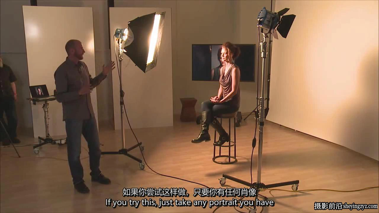 Mark Wallace掌握硬光,软光,定向光漫射光三天摄影布光教程-中英字幕