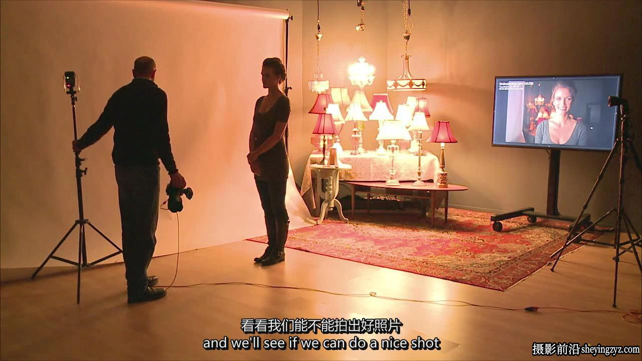 Mark Wallace掌握硬光,软光,定向光漫射光三天摄影布光教程-中英字幕