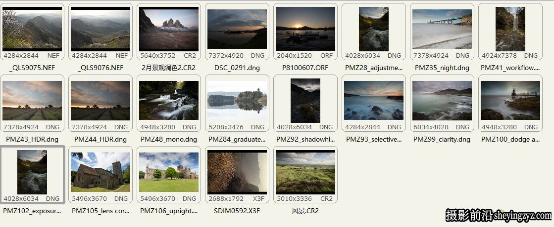 旅行风光摄影RAW原图,风光修图调色RAW素材21张