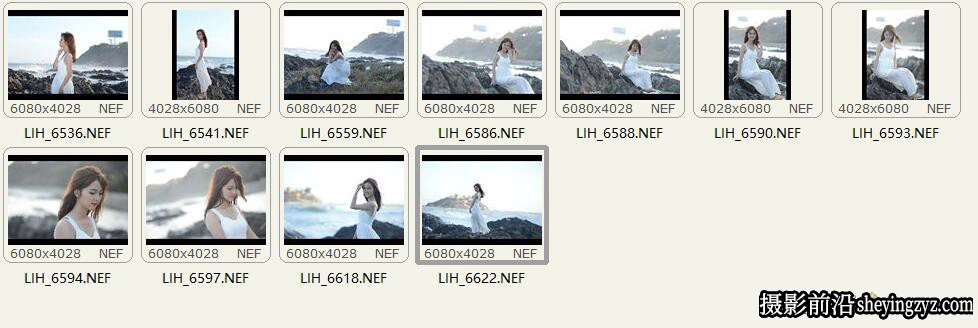 清纯美女人像摄影后期调色RAW原图练习素材11张