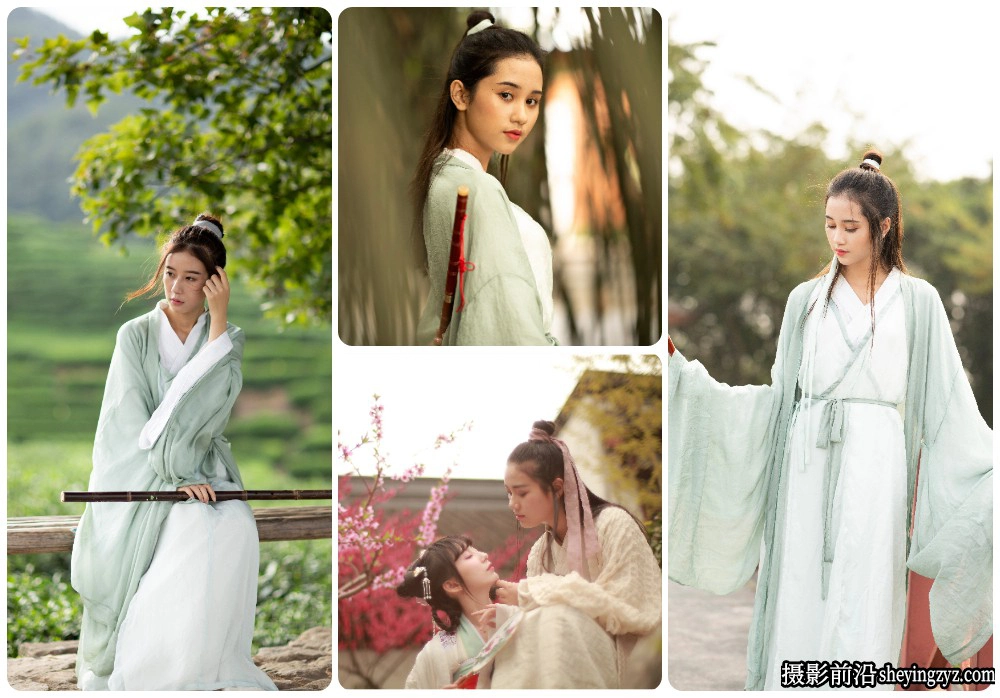 古装汉服美女写真人像修图练习RAW原图素材合集32张