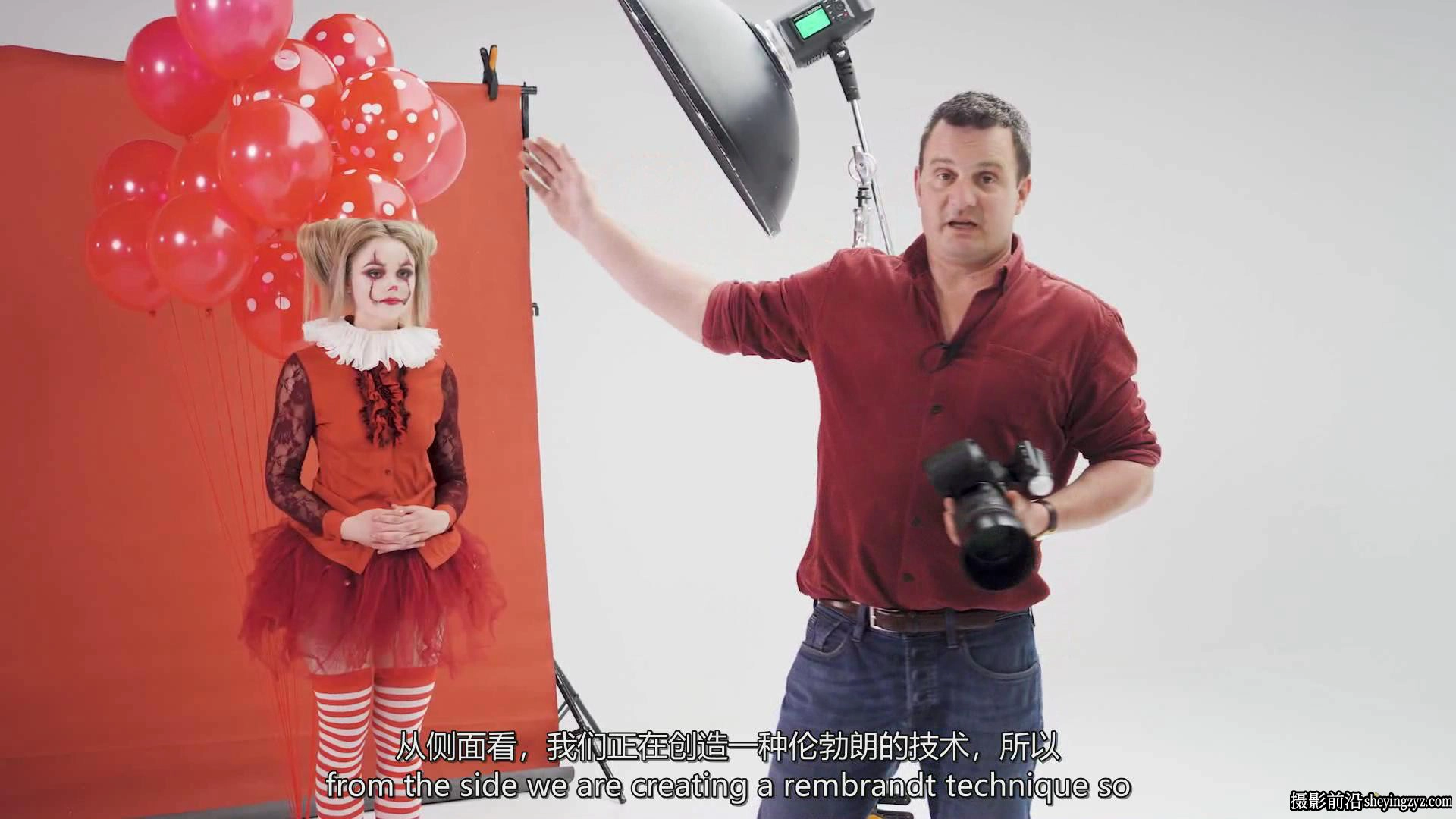 摄影师Richard Wood创意艺术肖像画摄影布光完整教程-中英字幕