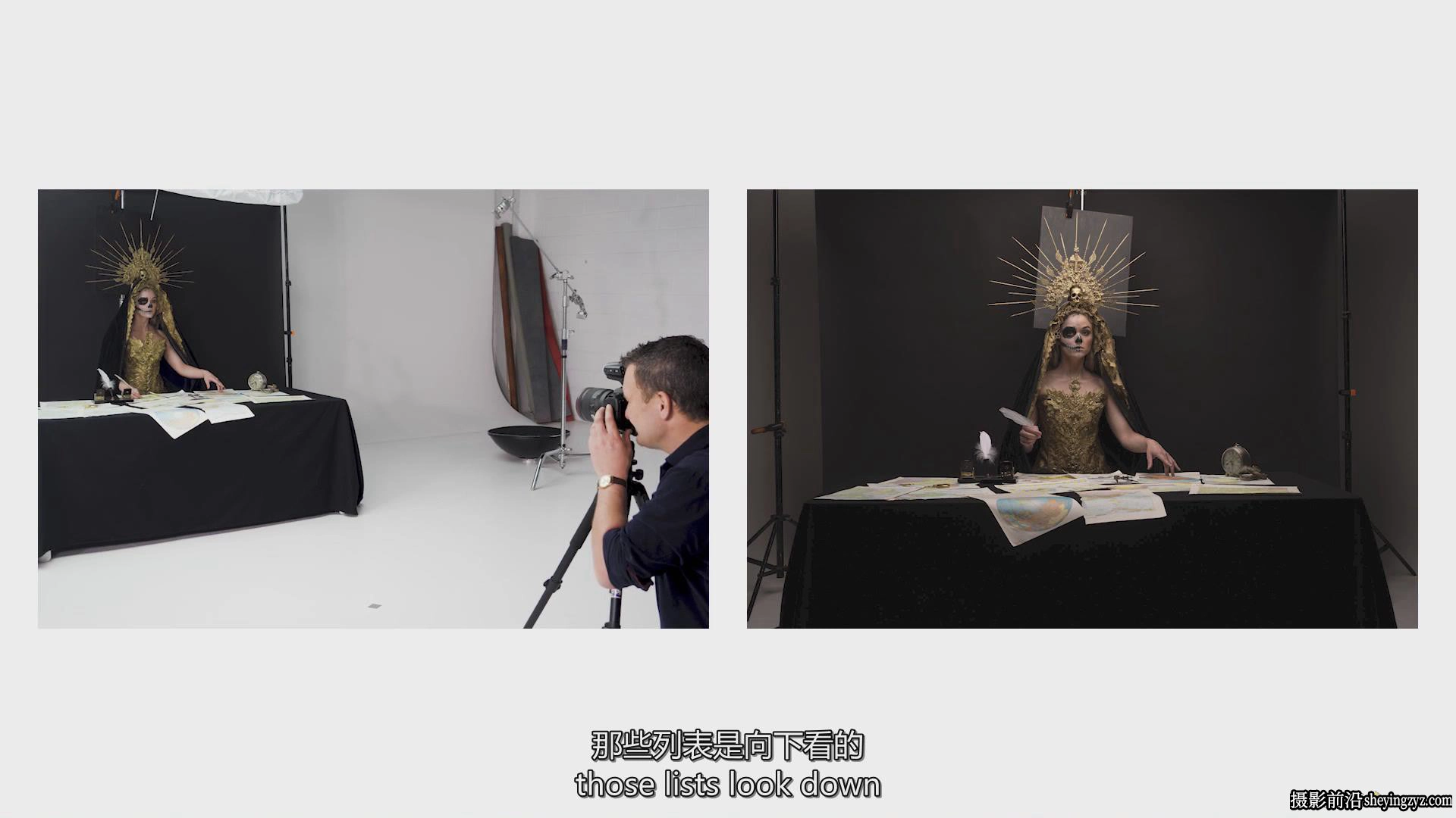 摄影师Richard Wood创意艺术肖像画摄影布光完整教程-中英字幕