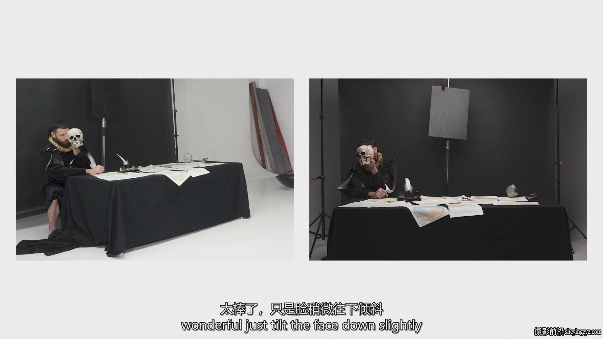 摄影师Richard Wood创意艺术肖像画摄影布光完整教程-中英字幕