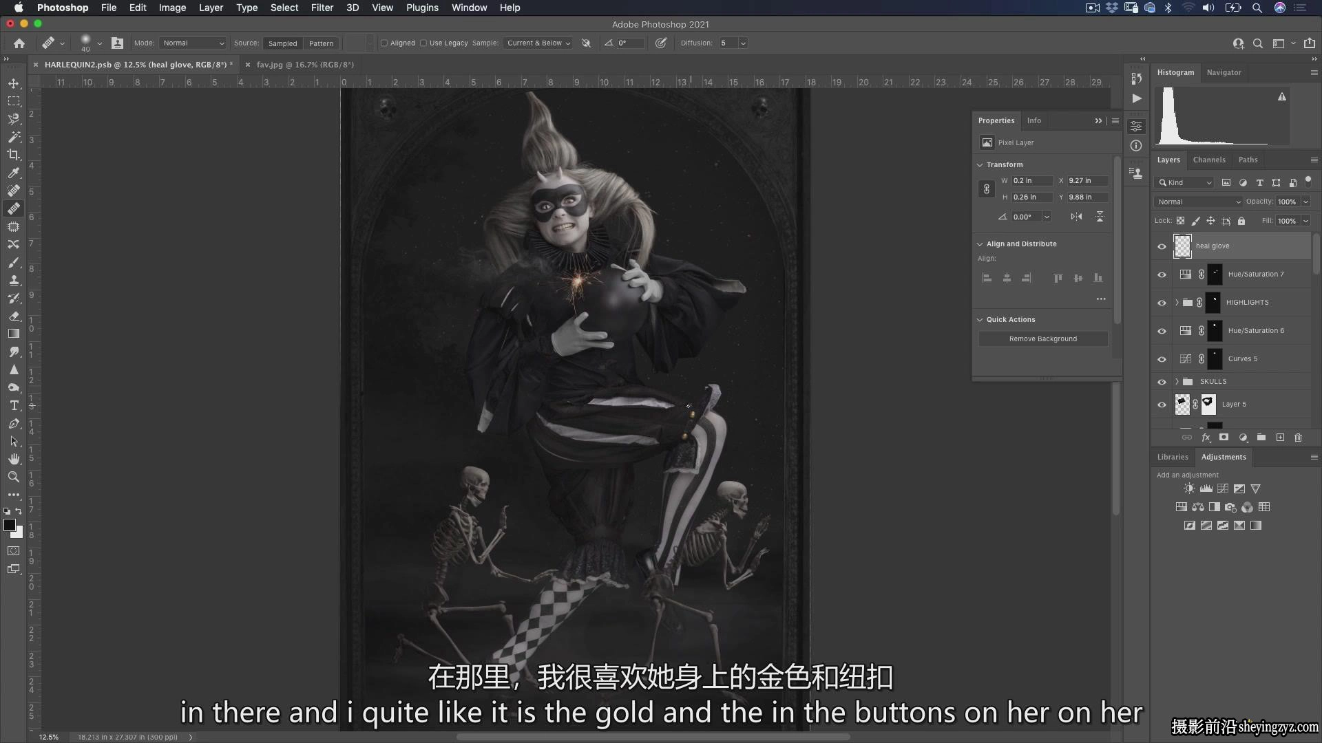 摄影师Richard Wood创意艺术肖像画摄影布光完整教程-中英字幕