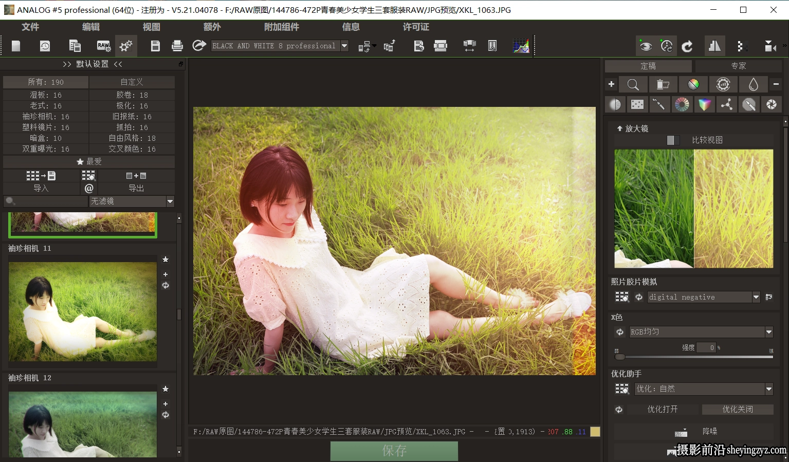 电影模拟专业版PS插件 Franzis ANALOG Professional 5.21 汉化版