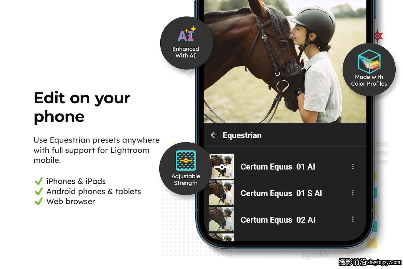 AI自适应lr预设lut预设 Equestrian Lightroom Presets and LUTs
