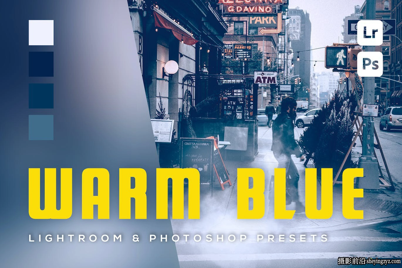 蓝调街拍电影人像Lr预设手机版lr预设 Warm Blue Lightroom Presets