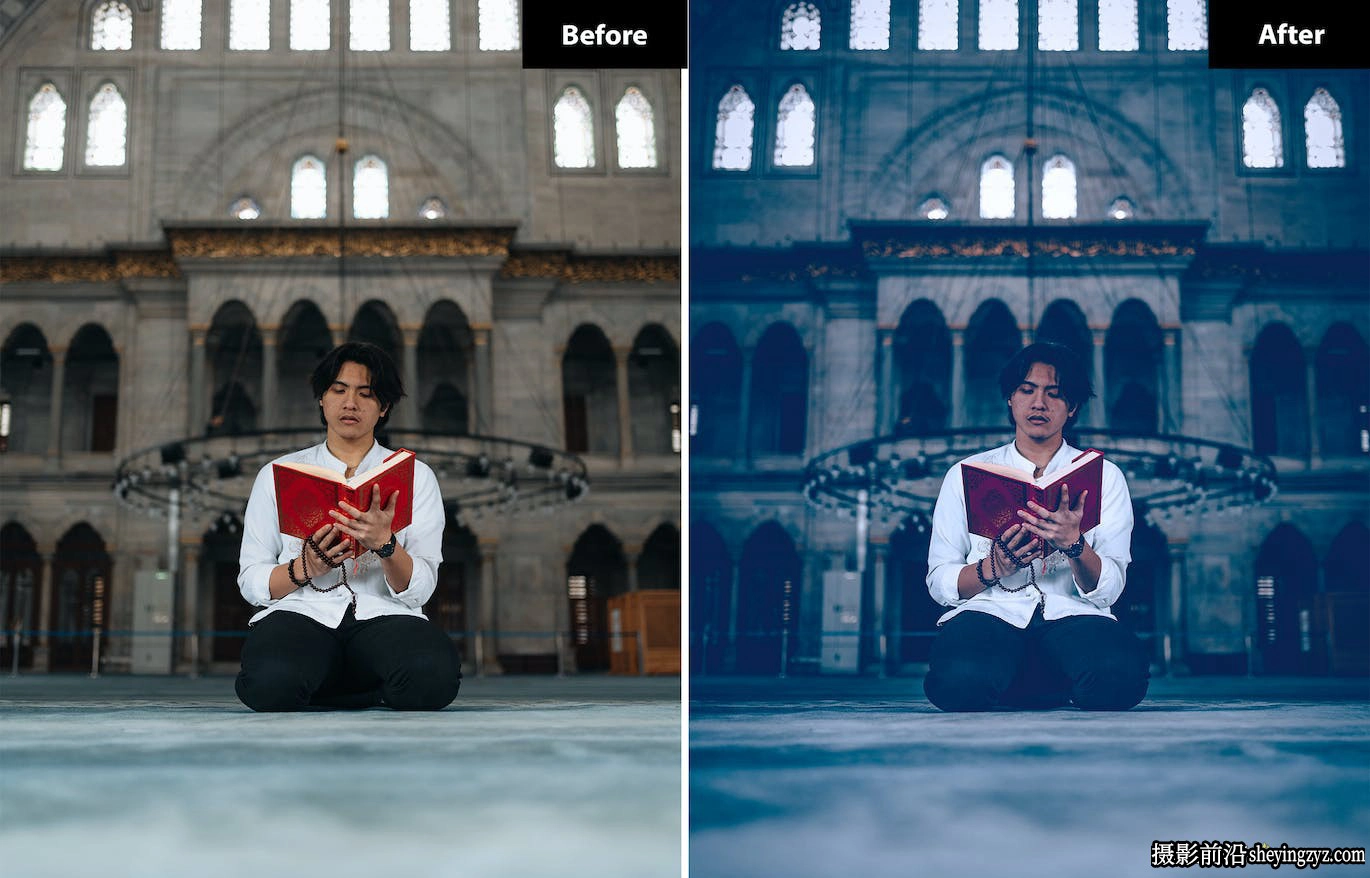 蓝调街拍电影人像Lr预设手机版lr预设 Warm Blue Lightroom Presets