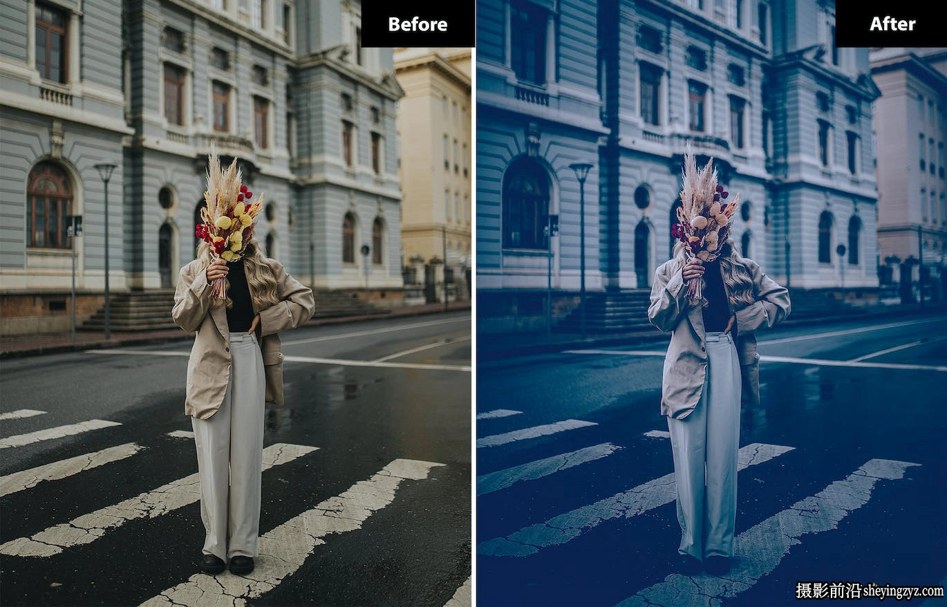 蓝调街拍电影人像Lr预设手机版lr预设 Warm Blue Lightroom Presets