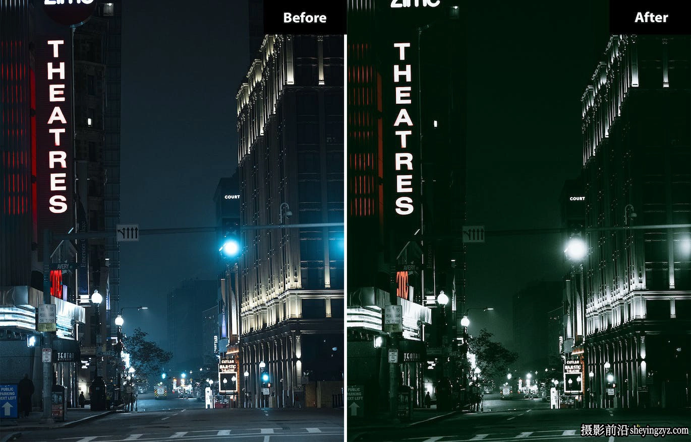城市夜景电影风光LR预设/手机lr预设 Night Stree Lightroom Presets