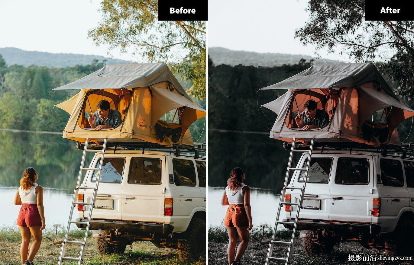 休闲露营电影人像Lr预设及手机版lr预设 Shaded Lightroom Presets