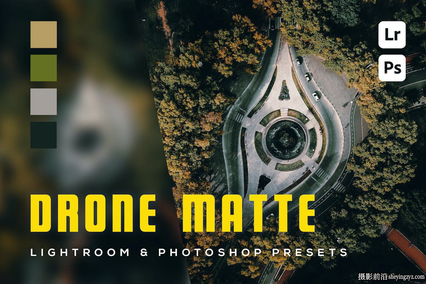 无人机电影风光lr预设/手机版预设 Drone Matte Lightroom Presets
