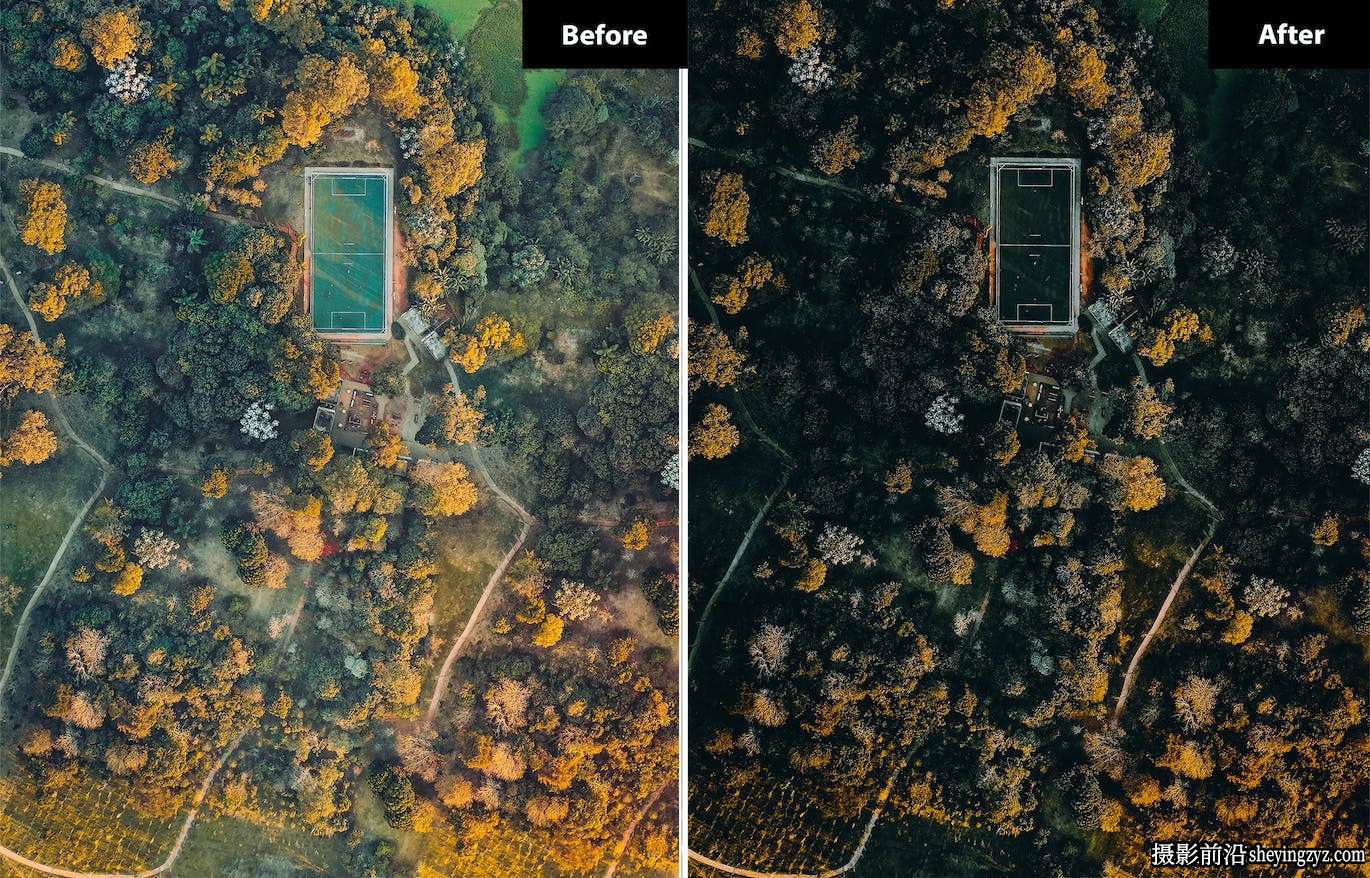 无人机电影风光lr预设/手机版预设 Drone Matte Lightroom Presets