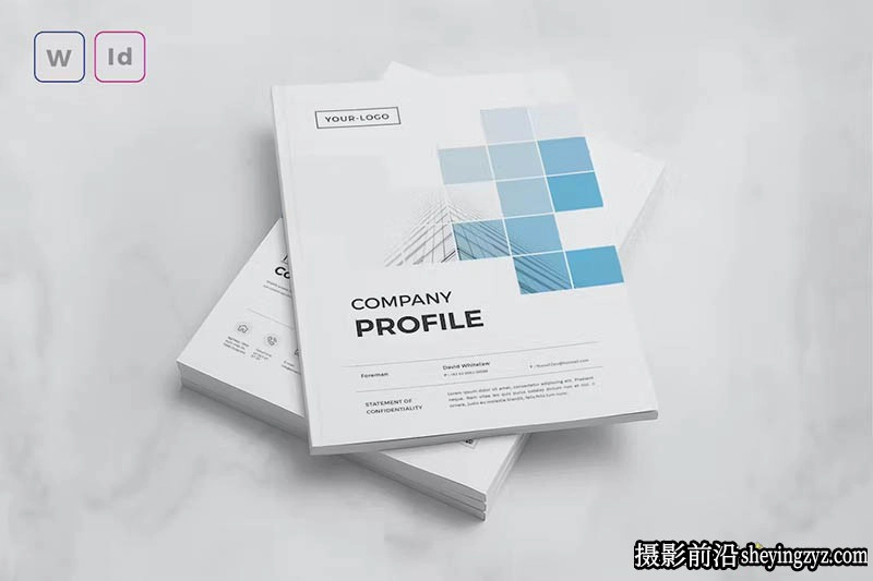 公司品牌展示简介排版布局InDesign模板
