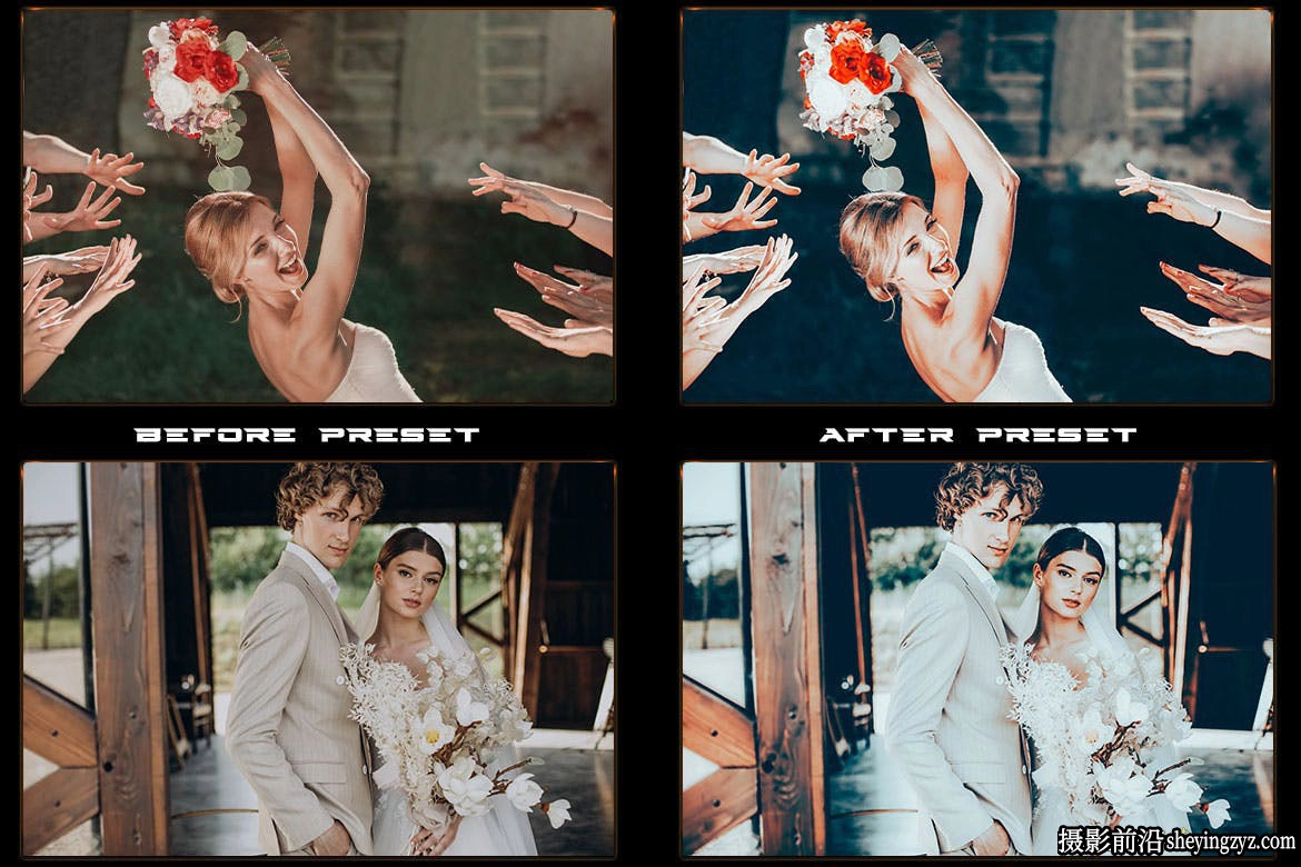 电影婚礼跟拍Lr预设及手机lr预设 Wedding Vibes Lightroom Presets