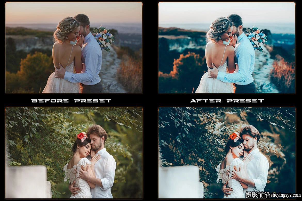 电影婚礼跟拍Lr预设及手机lr预设 Wedding Vibes Lightroom Presets