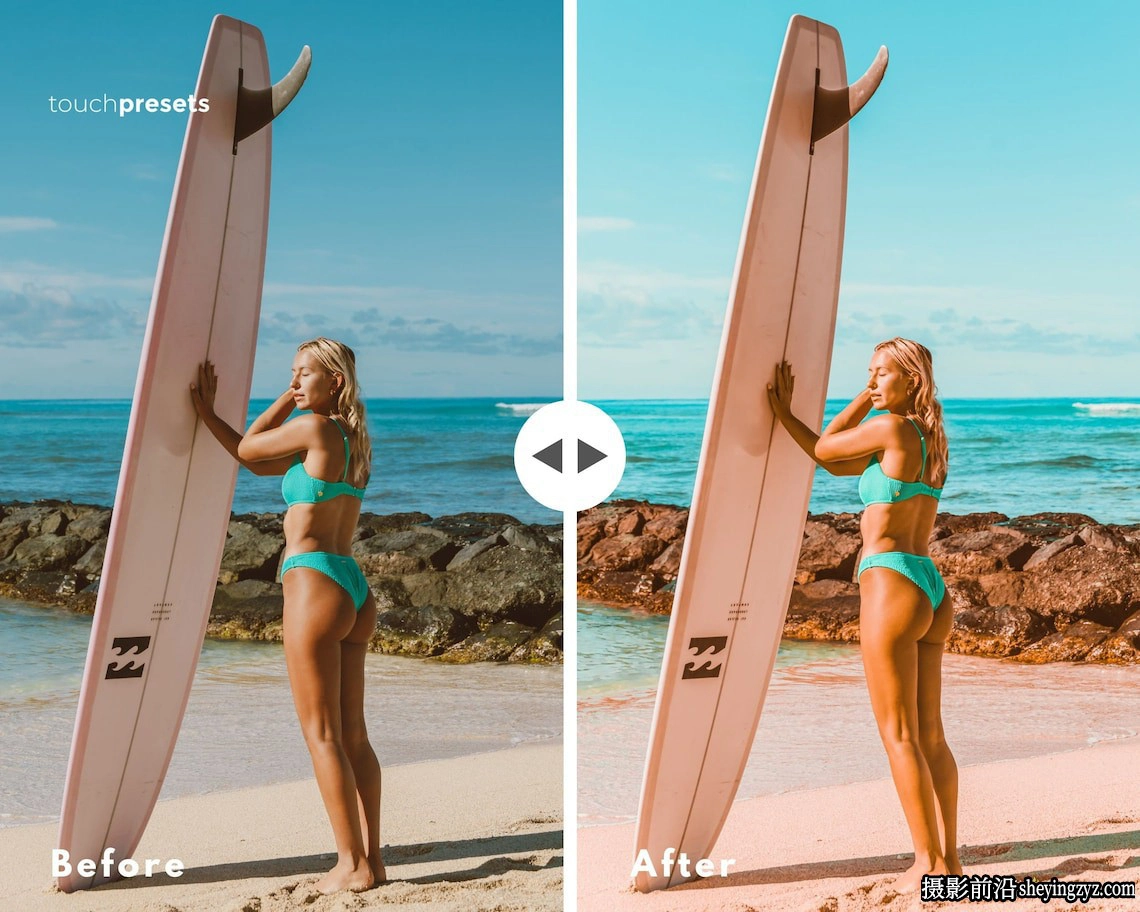 海滩旅拍网红打卡Lr预设及手机版lr预设 Beach Travel Ins Presets