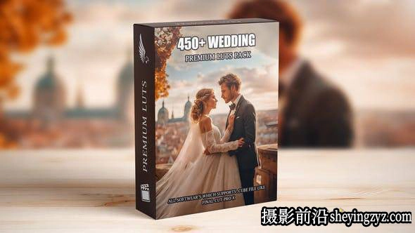 450种高级电影婚礼跟拍专业调色LUT预设 支持/FCPX/PR/达芬奇/PS/AAAPresets