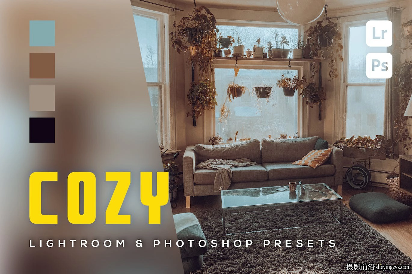 优雅清新室内摄影Lr预设及手机版lr预设 Cozy Lightroom Presets