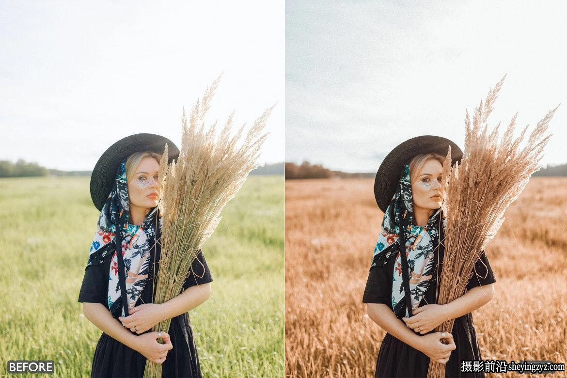 黄金时段秋季人像LR预设及手机lr预设 Golden Hour Lightroom Presets