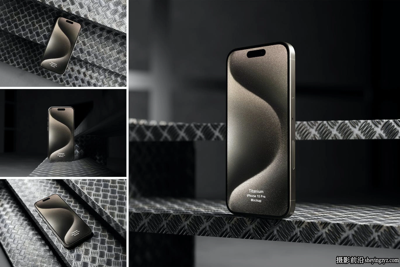 iPhone15Pro钛金属手机样机模型