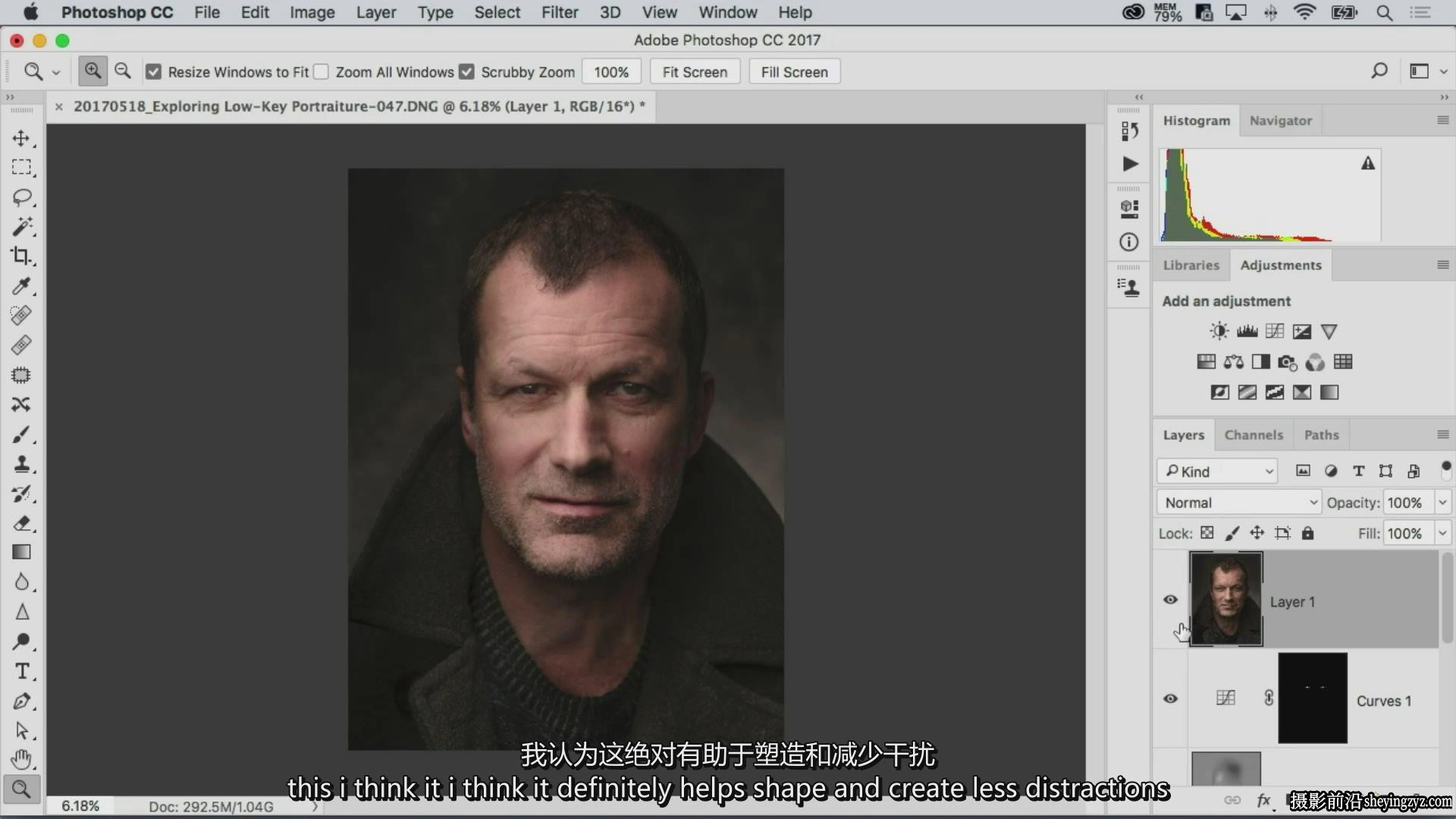 摄影师Chris Knight掌握弱光人像摄影布光完整教程-中英字幕