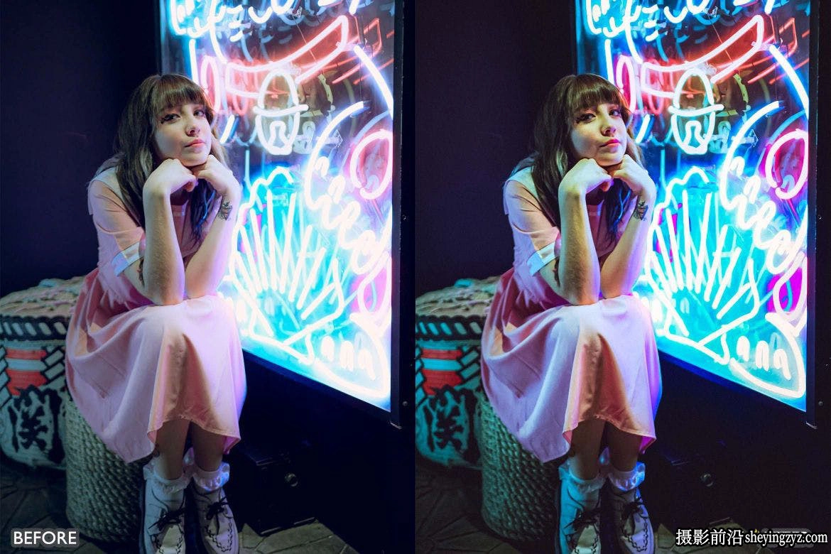 10种港风电影夜景人像Lr预设 Night Presets for Lightroom Presets
