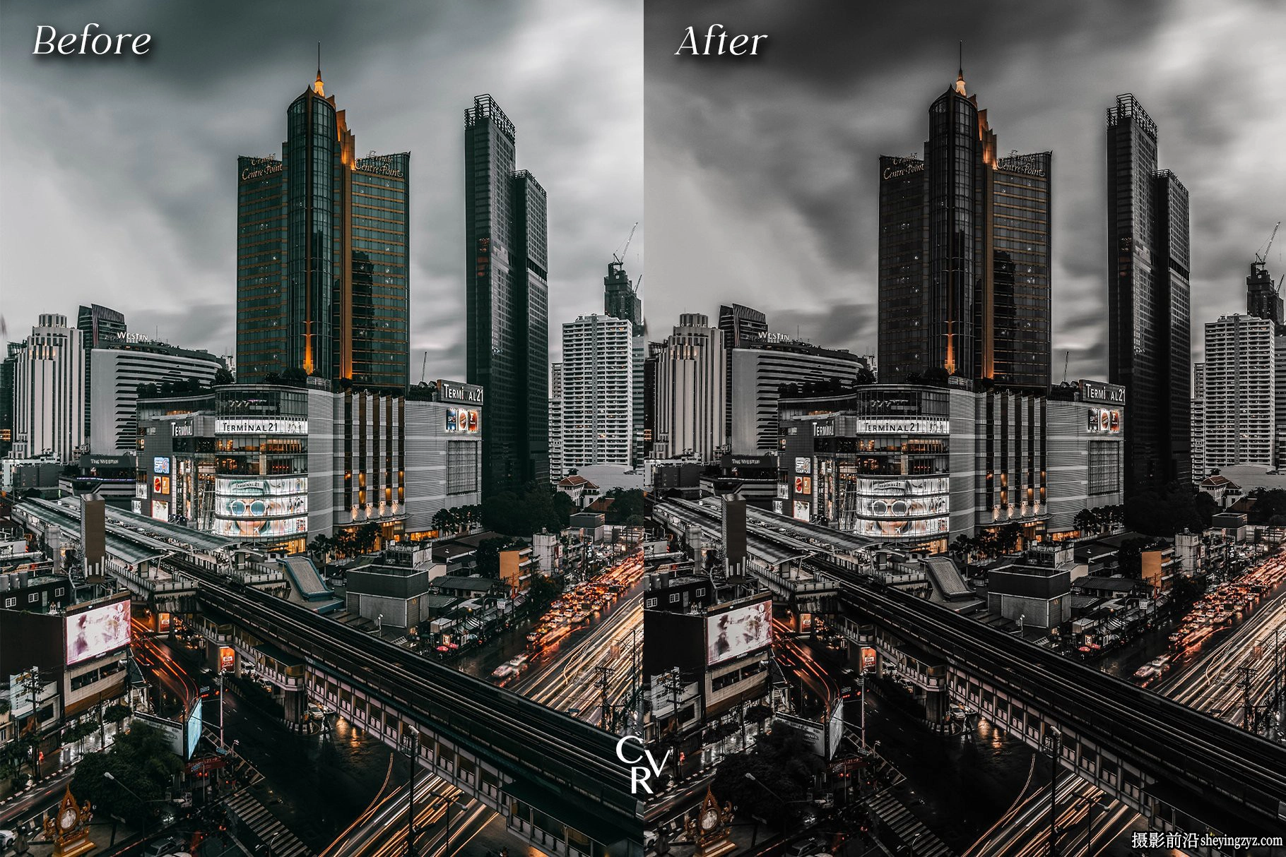 10种黑暗城市风光人像Lightroom预设 Urban Black Lightroom Presets