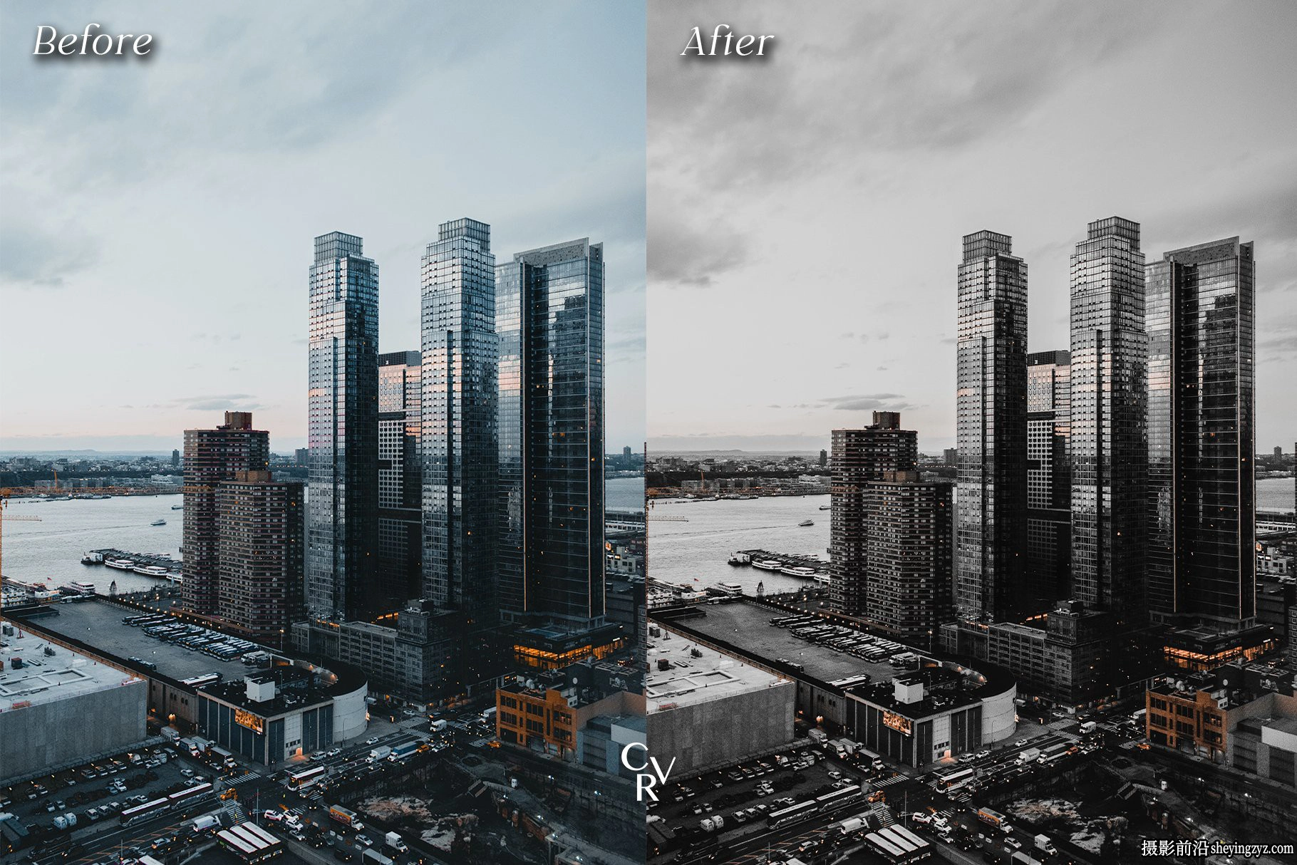 10种黑暗城市风光人像Lightroom预设 Urban Black Lightroom Presets
