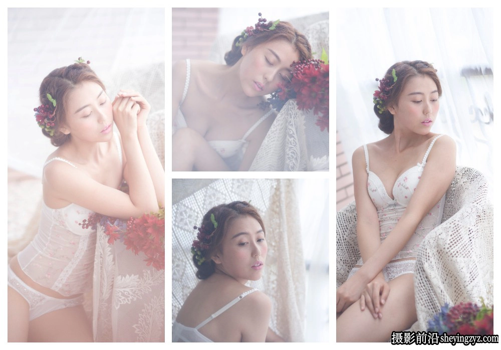 棚拍情绪私房美女人像摄影后期修图练习RAW原图素材18张