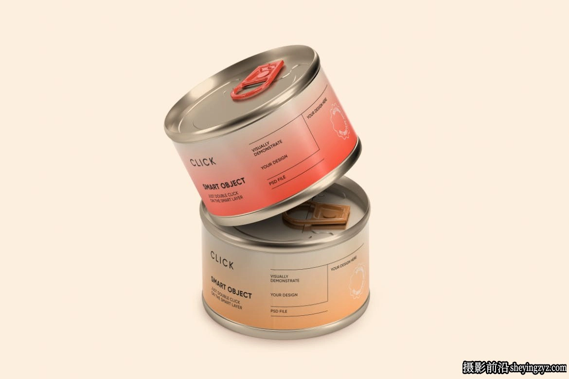 食品罐头免费样机模型下载