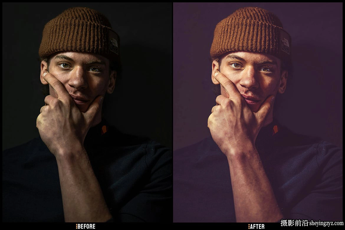 哑光电影胶片Lr预设及手机lr预设 Purple Matte - Lightroom Presets