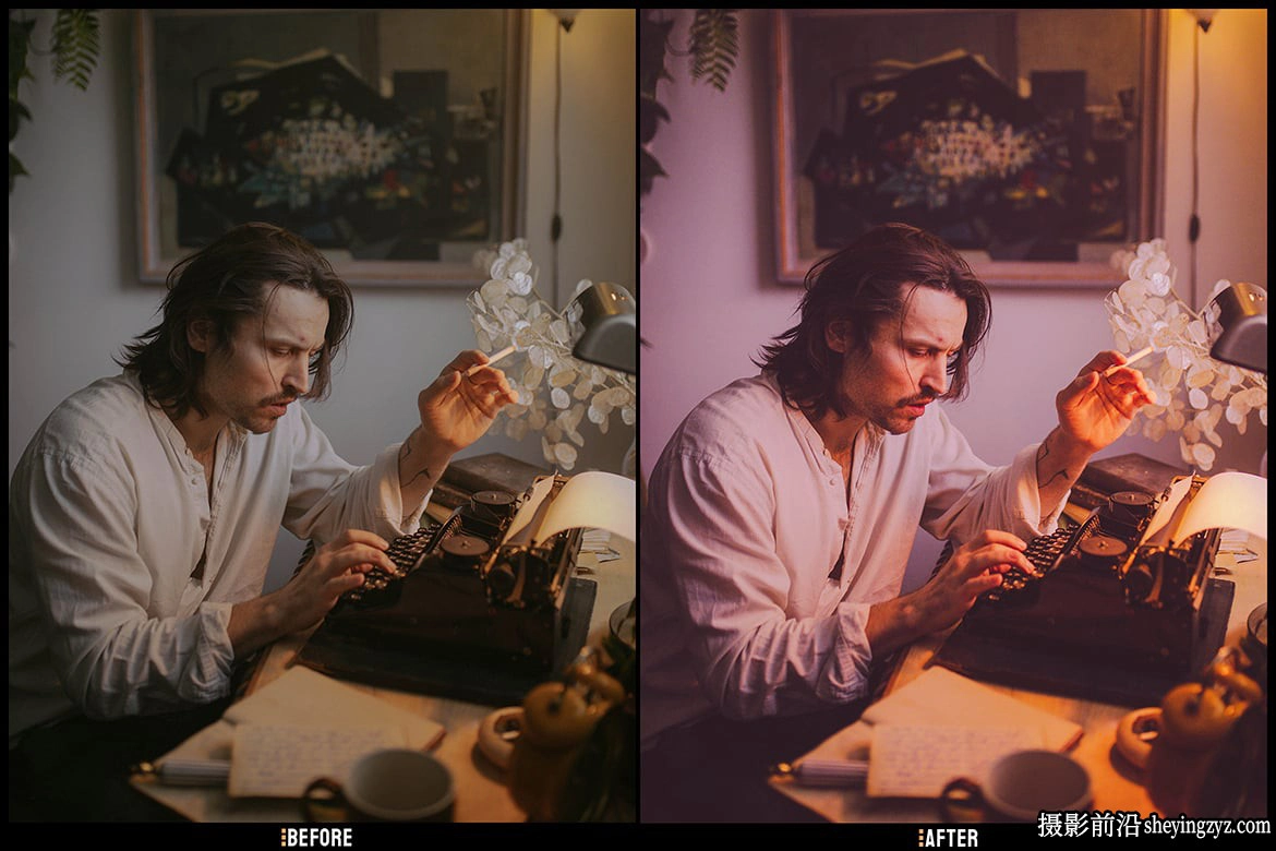 哑光电影胶片Lr预设及手机lr预设 Purple Matte - Lightroom Presets