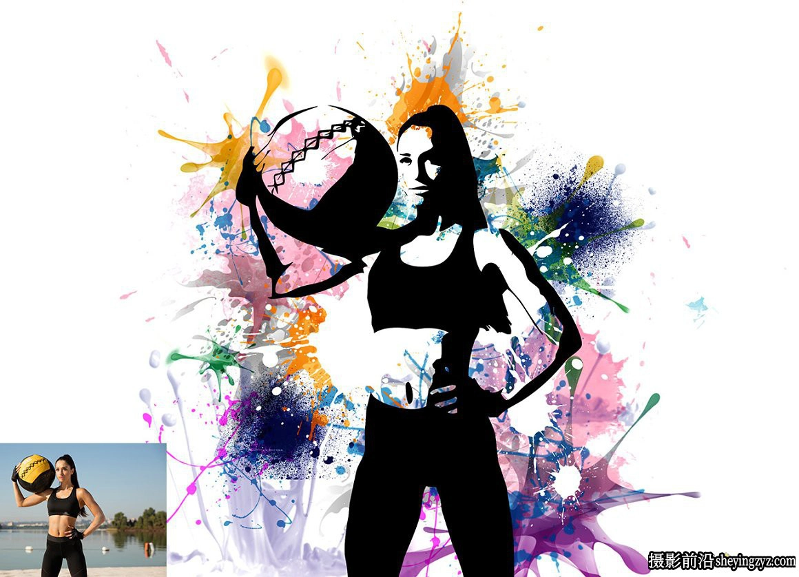 矢量艺术油漆飞溅绘画PS动作 Vector Paint Splash Action 附教程