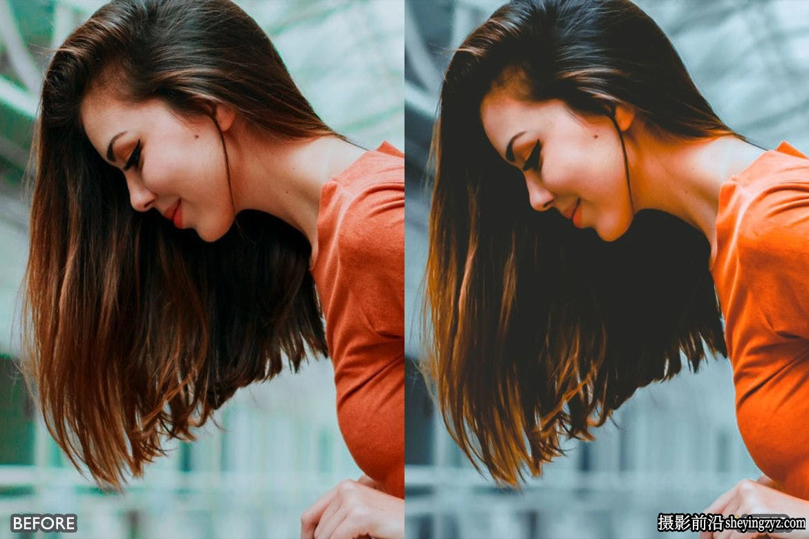 橙黑色电影色彩LR预设 Dark Moody and Orange Street Presets