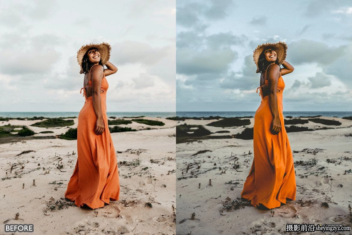 橙黑色电影色彩LR预设 Dark Moody and Orange Street Presets