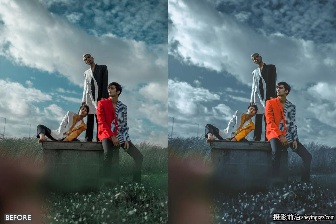 橙黑色电影色彩LR预设 Dark Moody and Orange Street Presets