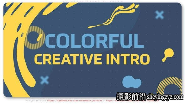 AE模版-流体图形遮罩时尚片头模板- Colorful Creative Intro