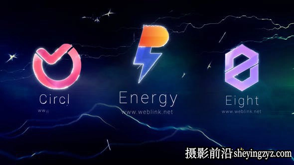 AE模版-电流闪电Logo动画模板- Electric Logo