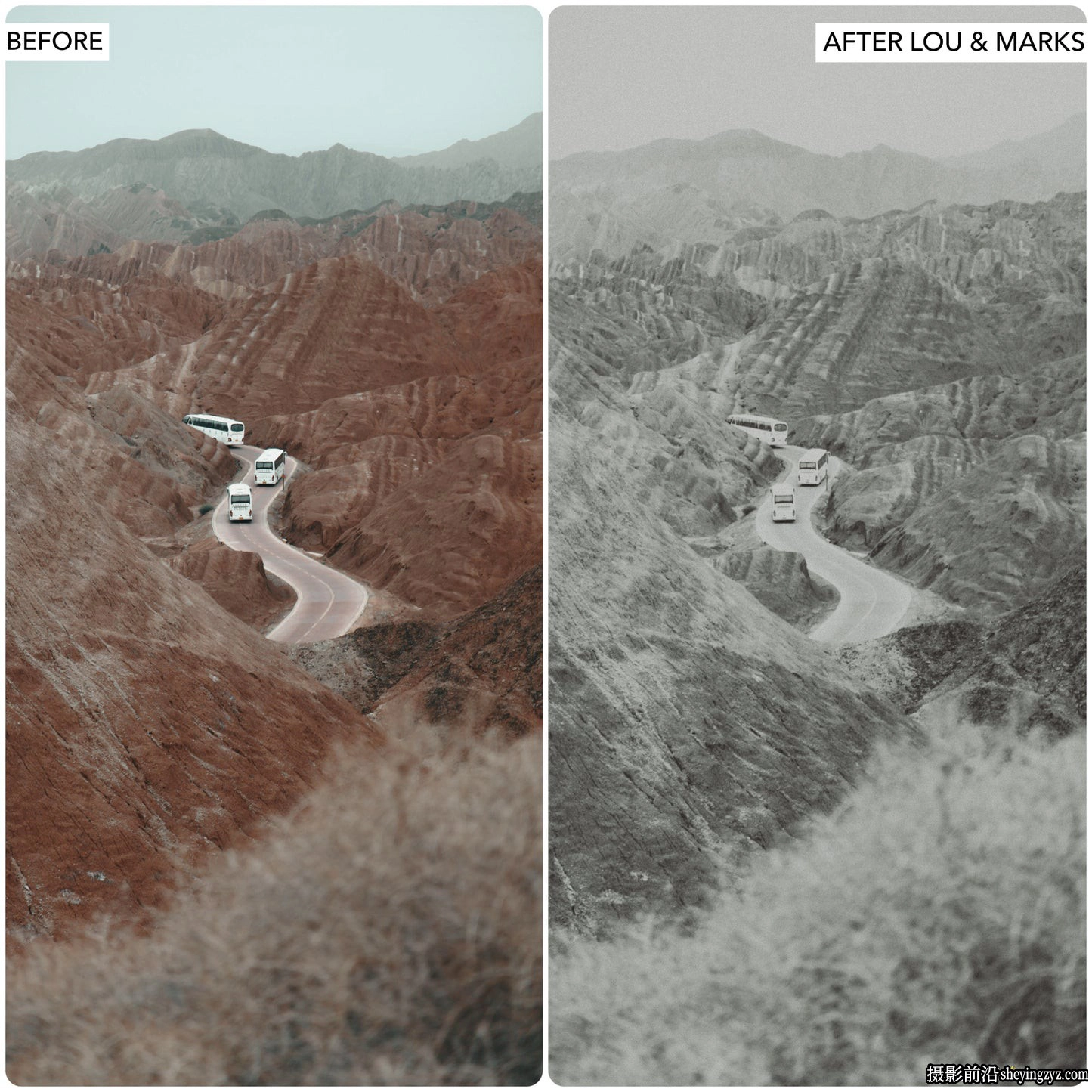 老式黑白电影胶片r预设 LouMarks Vintage B&amp;W Lightroom Presets