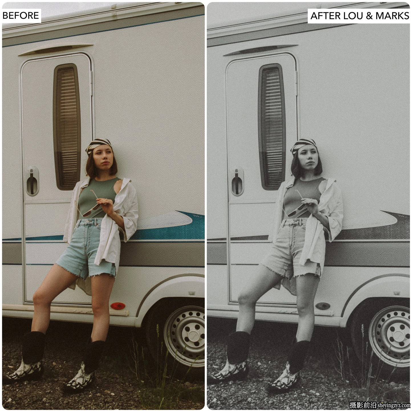 老式黑白电影胶片r预设 LouMarks Vintage B&amp;W Lightroom Presets