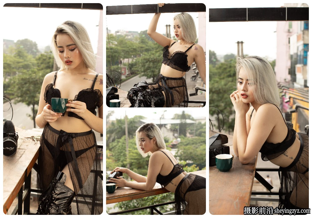 性感美女户外诱惑写真RAW原片素材,10张CR2格式原图