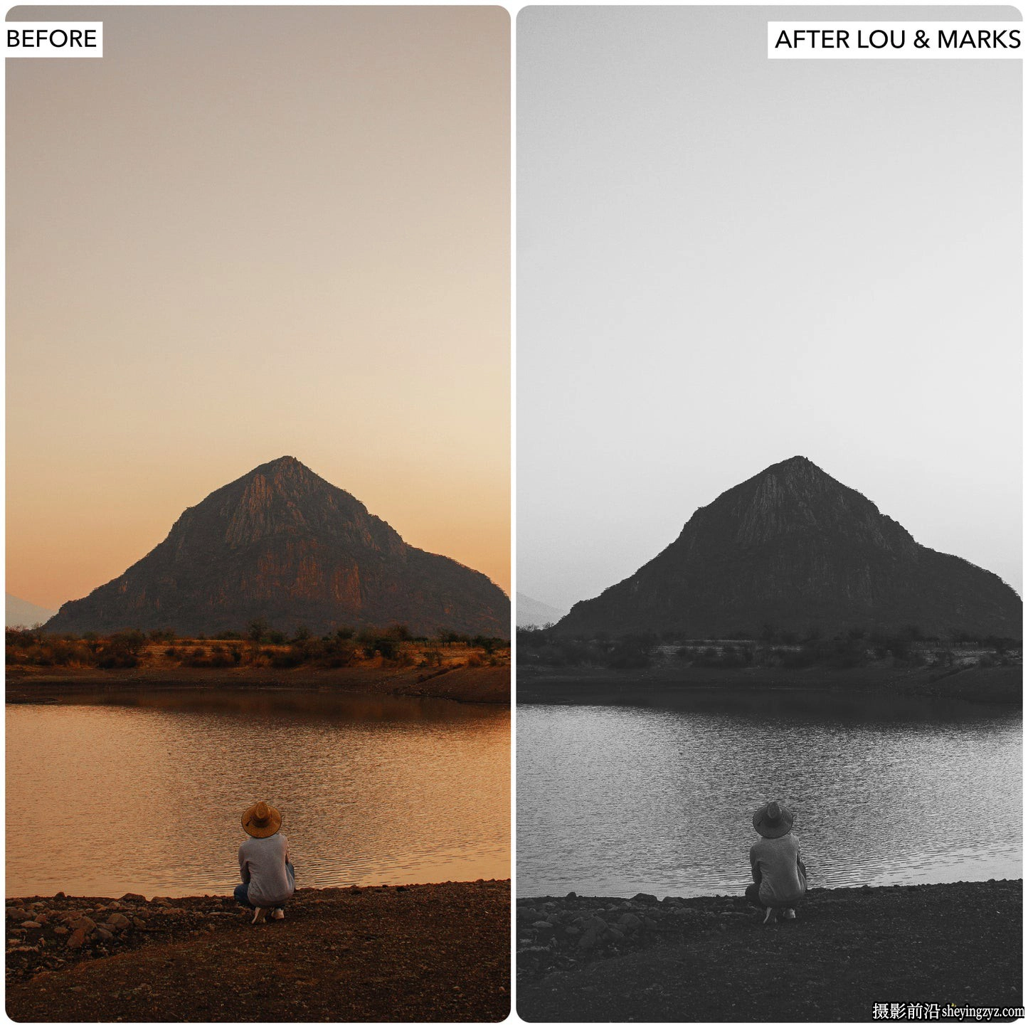 褪色黑白胶片LR预设及ACR预设 LouMarks Matte B&amp;W Lr Presets