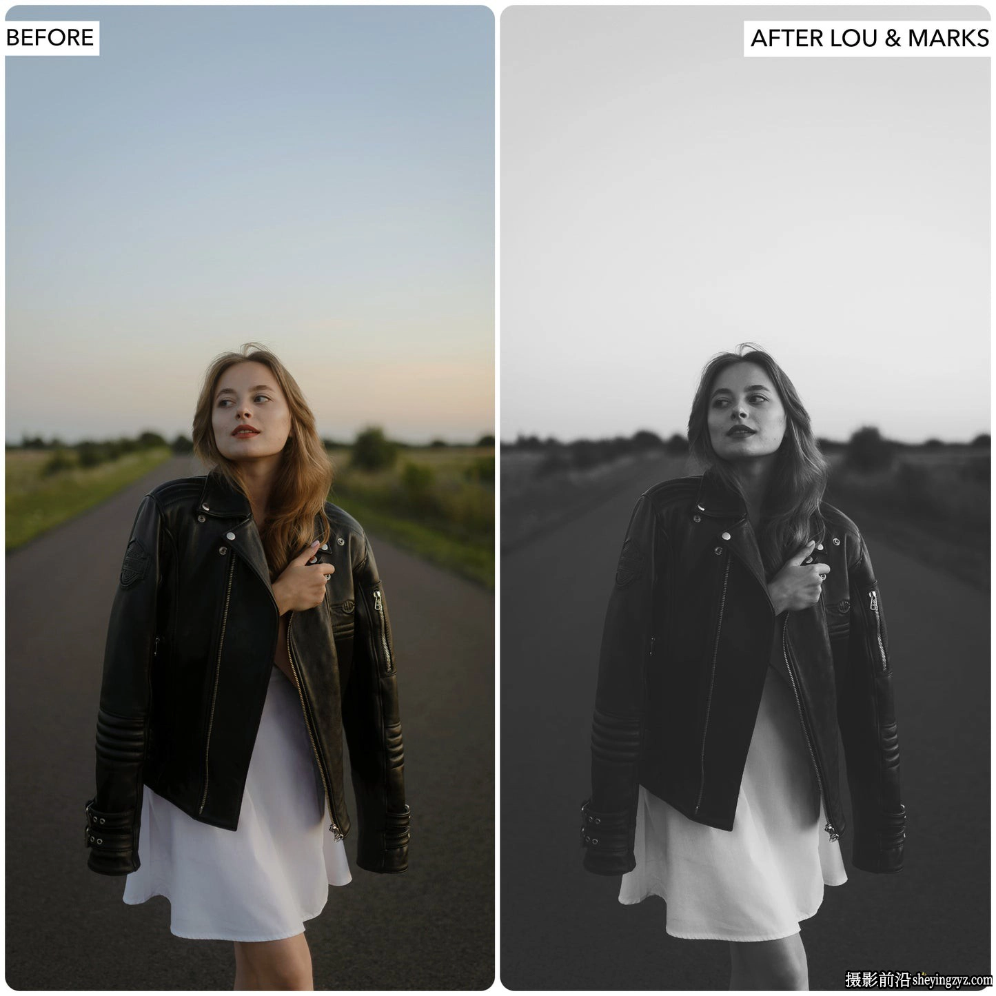 褪色黑白胶片LR预设及ACR预设 LouMarks Matte B&amp;W Lr Presets