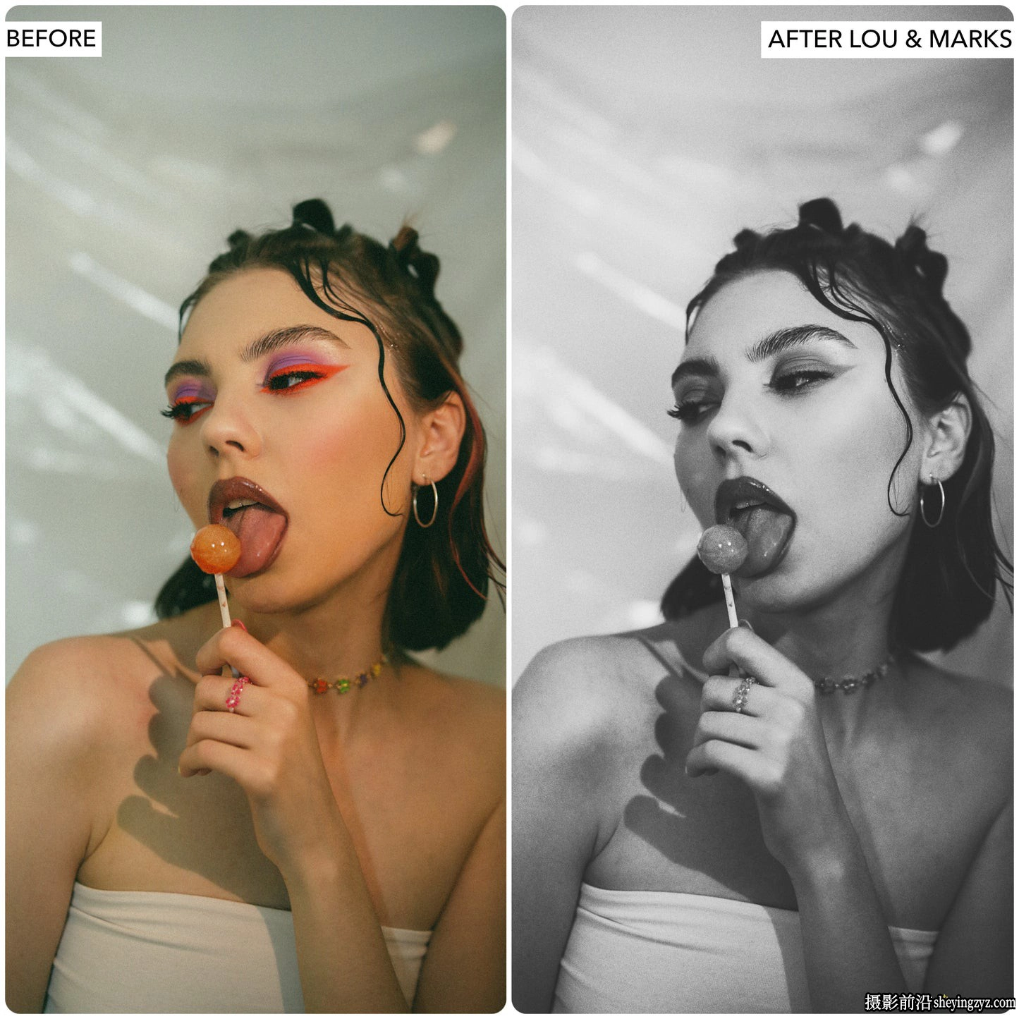 褪色黑白胶片LR预设及ACR预设 LouMarks Matte B&amp;W Lr Presets