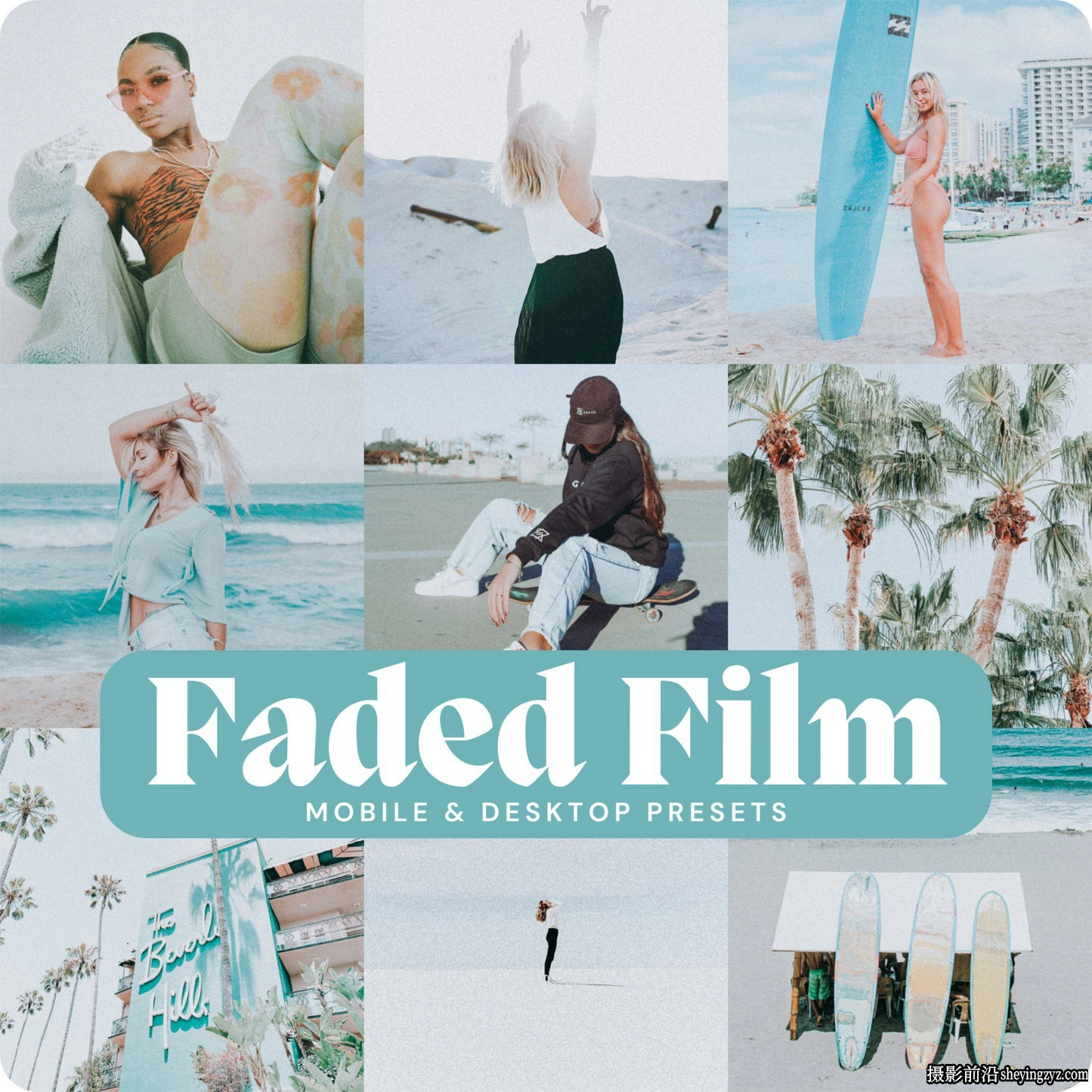 10种褪色电影胶片Lr预设 LouMarks -Faded Film Lightroom Presets