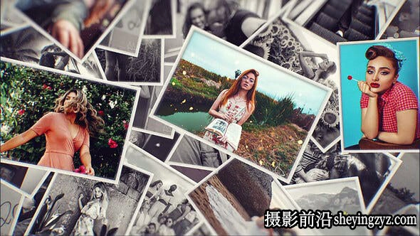 AE相册模版-浪漫照片相册展示片头模板- Romantic Slideshow